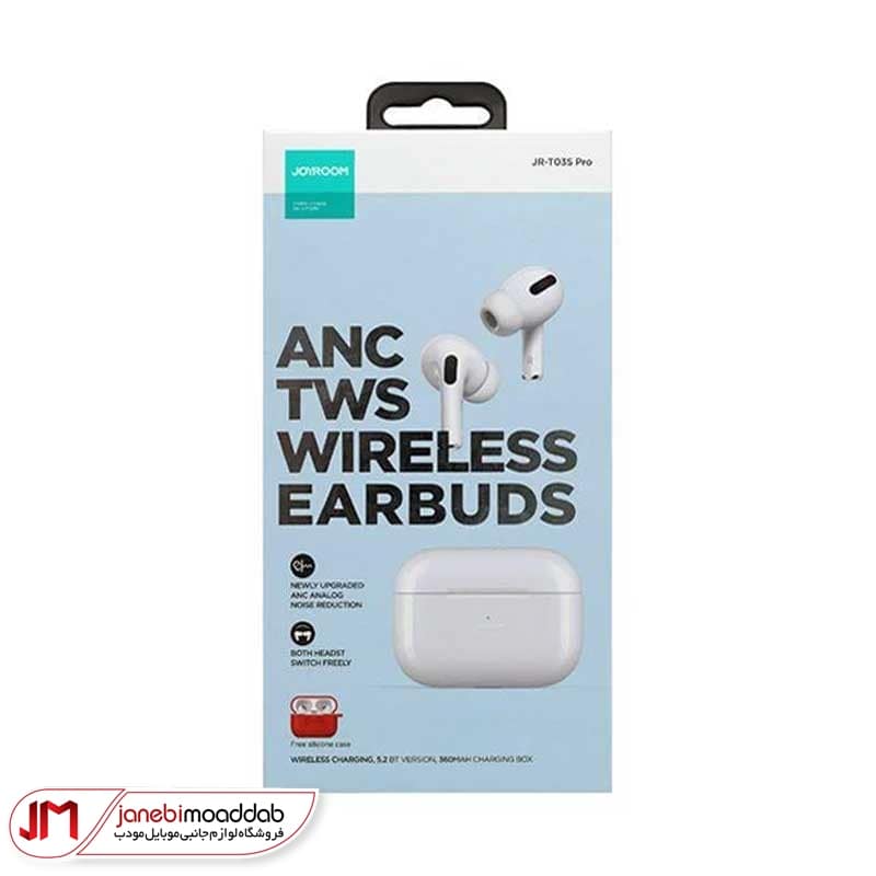 هندزفری بلوتوث جویروم مدل JR-T03S PRO طرح ایرپاد پرو