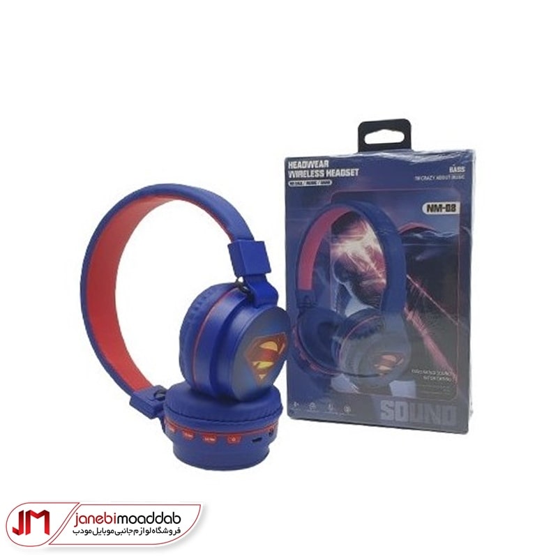 هدفون بلوتوثی طرح سوپرمن مدل NM-08
