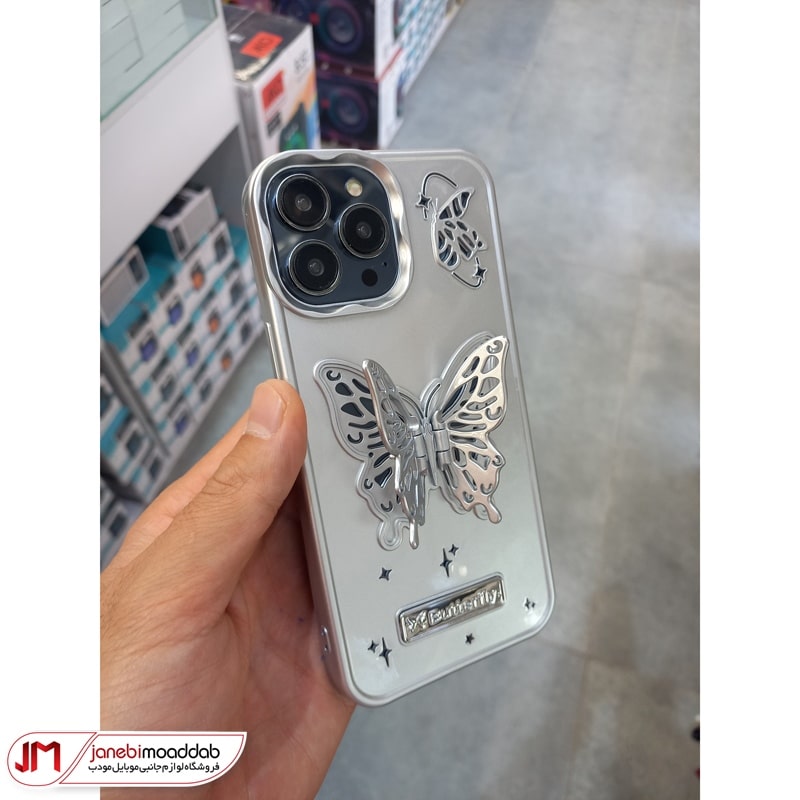 قاب گوشی آیفون 14 پرومکس طرح پروانه