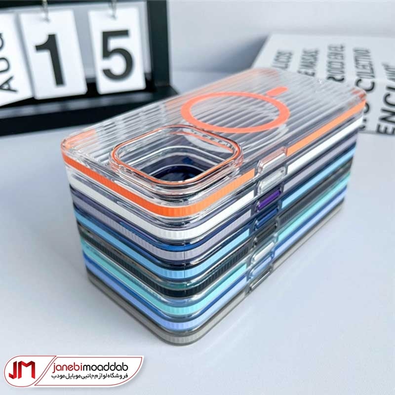 قاب آیفون 13 پرو مکس مدل ژله ای مگ سیف دار