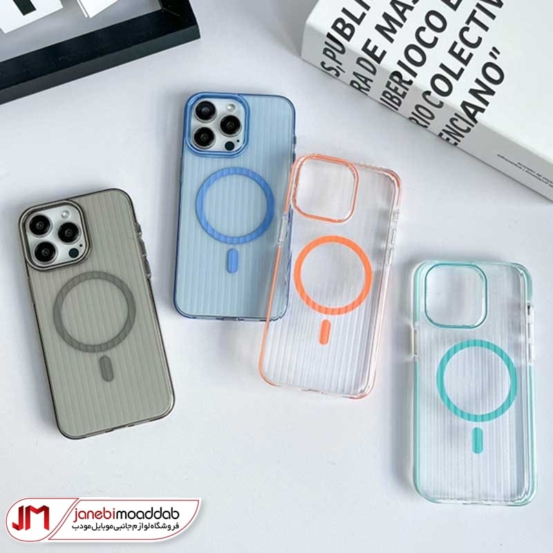 قاب آیفون 13پرو مدل ژله ای مگ سیف دار