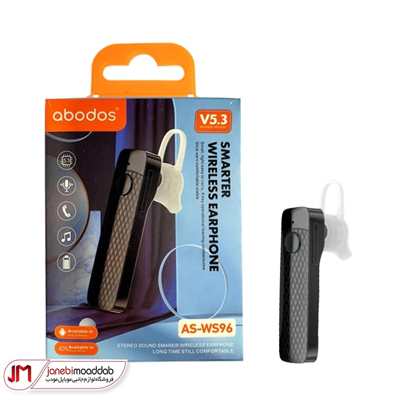 هندزفری بلوتوثی تک گوش Abodos مدل AS-WS96