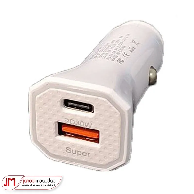 شارژر فندکی فست‎‌شارژ مدل ZD-001 60W