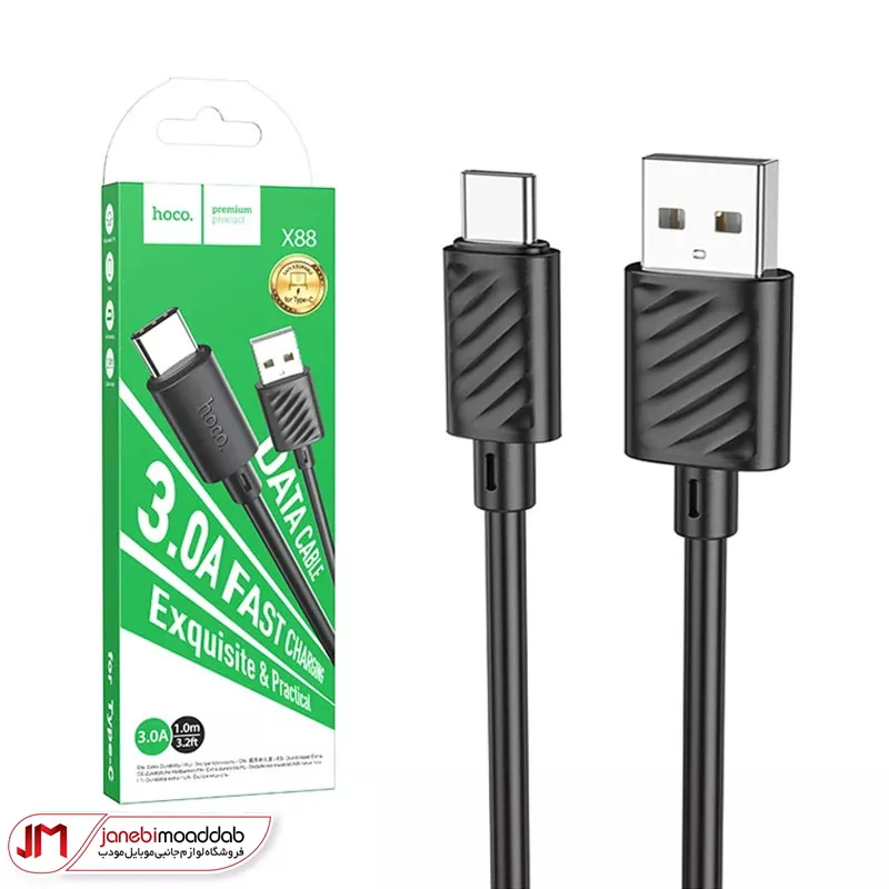کابل شارژر USB به تایپ سی هوکو مدل Hoco X88